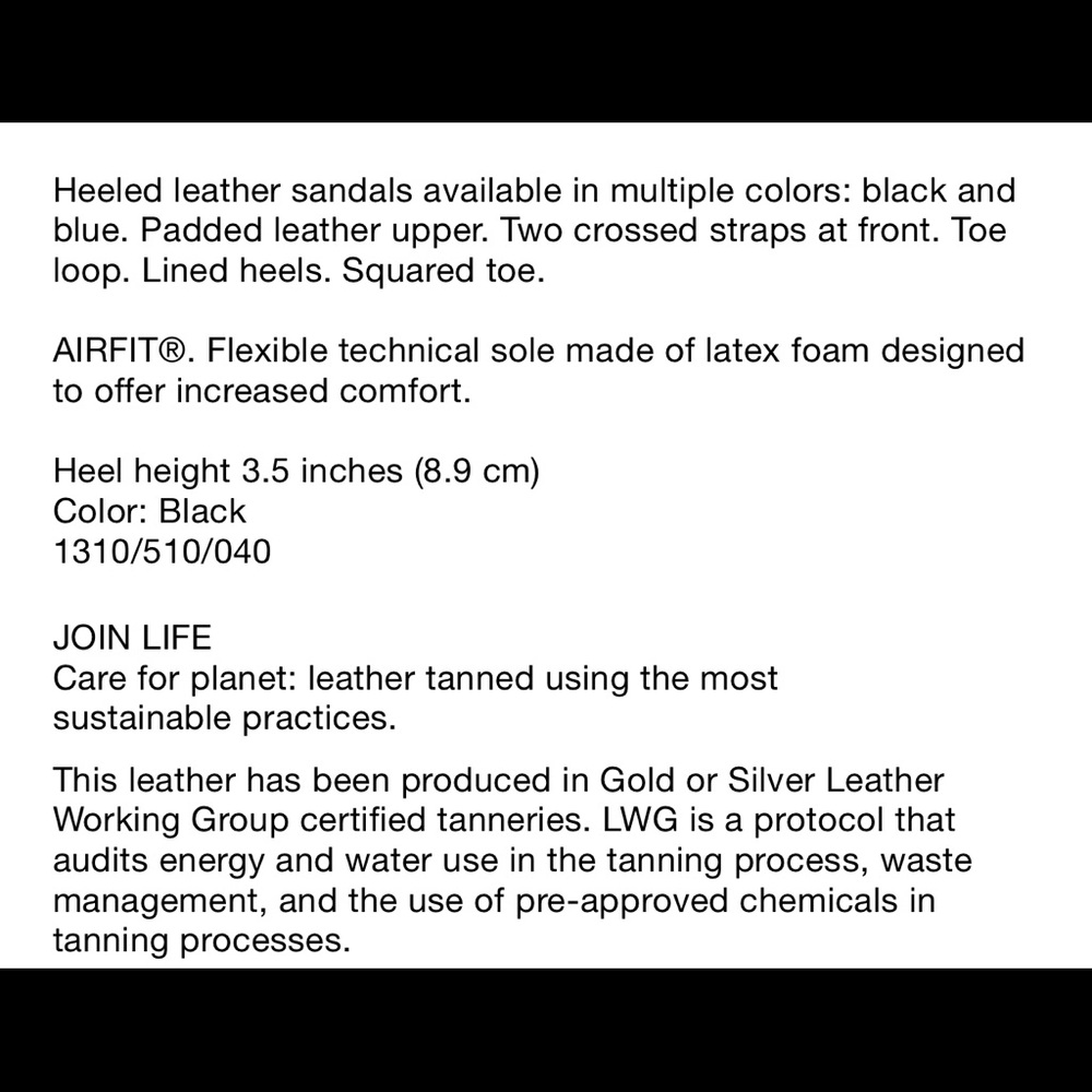 Zara Padded Heeled Leather Sandals - Picture 6 of 6